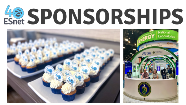 40th logo with cupcakes and DOE booth