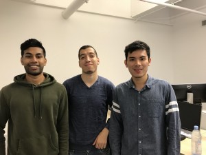 Photo of Kunal Singh, Hocine Mahtout, and Aaron Jia