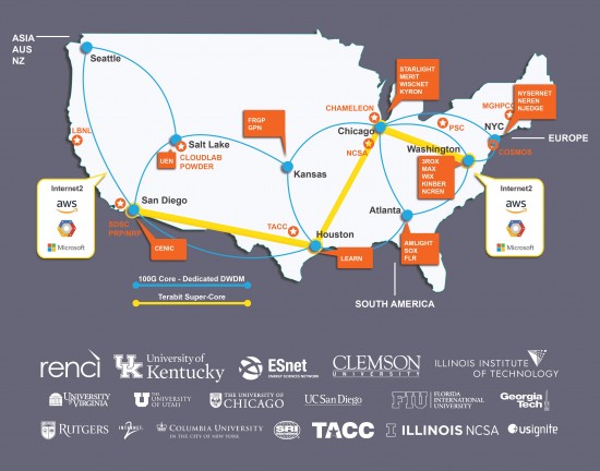 FABRIC map with logos